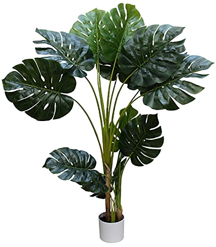 Amazon｜人口観葉植物 フェイクグリーン 150cmモンステラツリー 光触媒